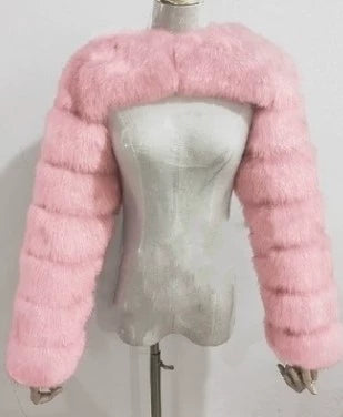 Foreign Cropped Fur Coat