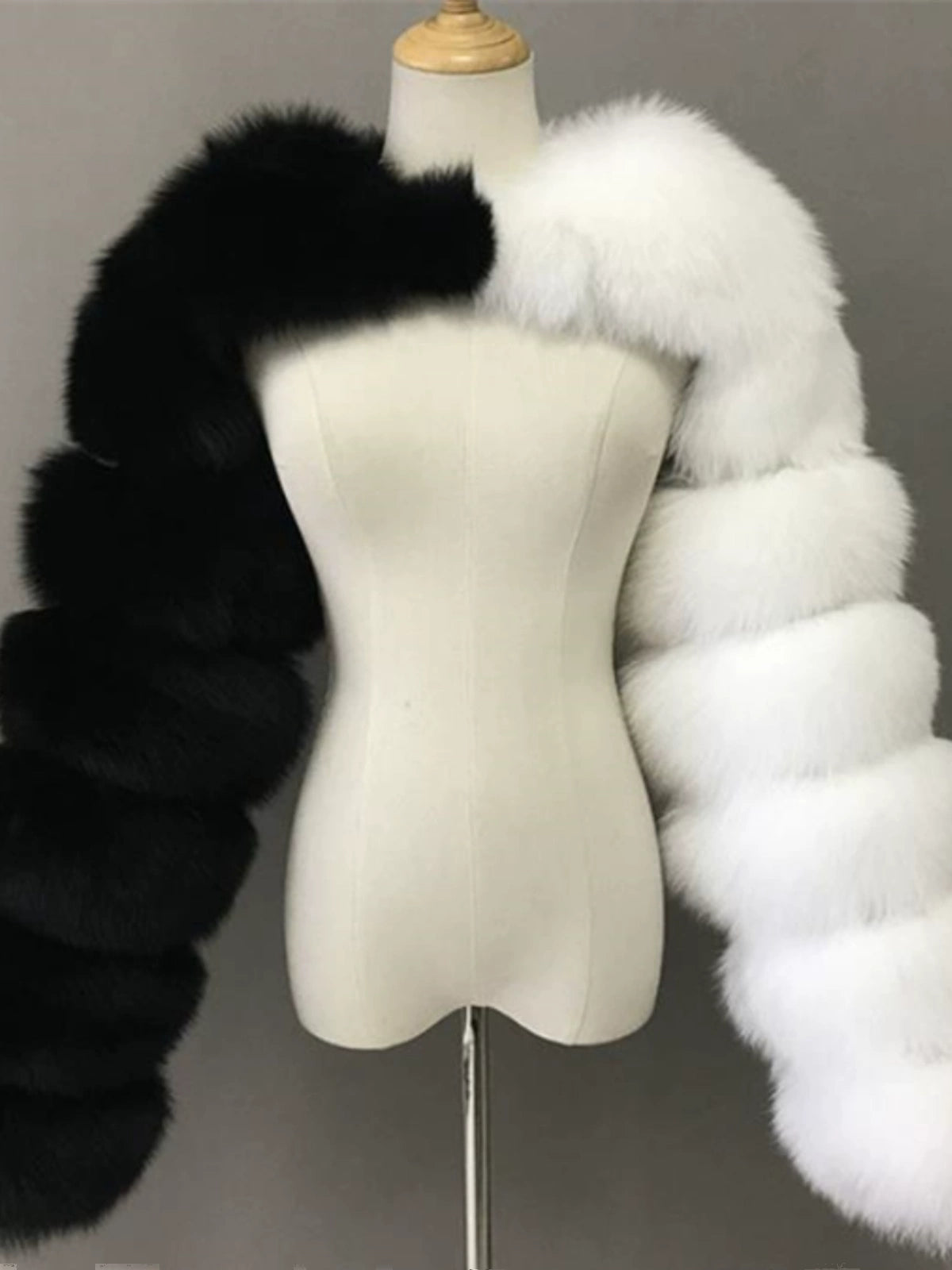 Foreign Cropped Fur Coat