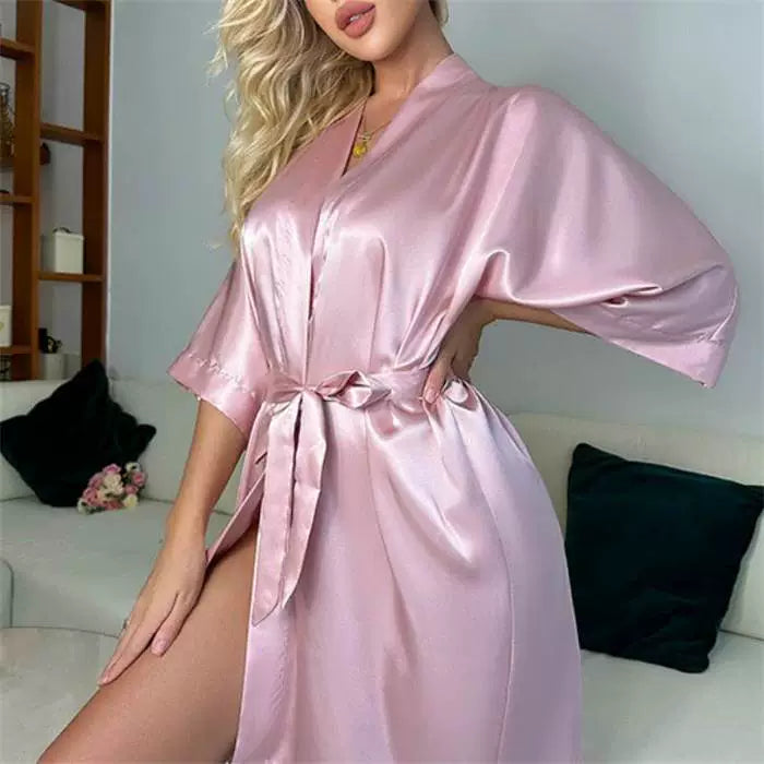 Fallen Satin Robe