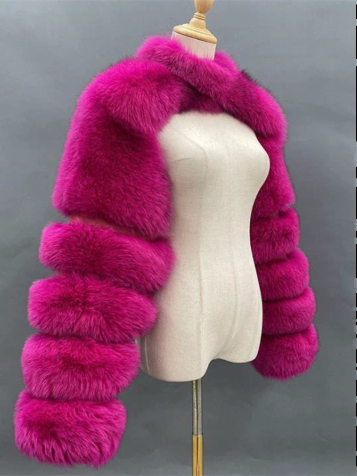 Foreign Cropped Fur Coat