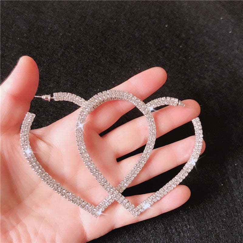 Heart Hoop Earrings