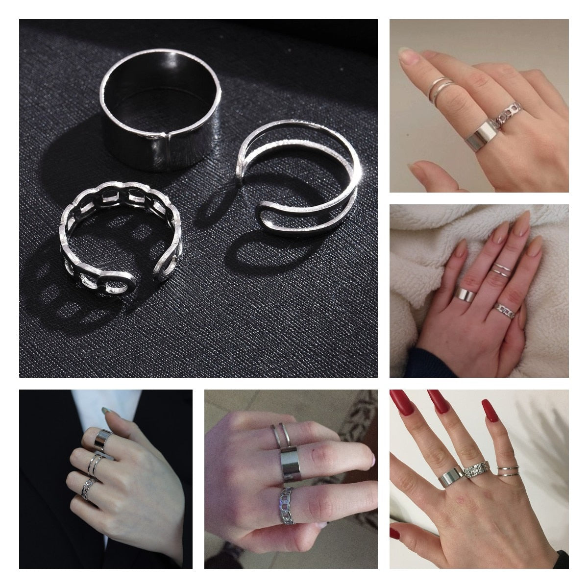 3 Pcs Ring Set