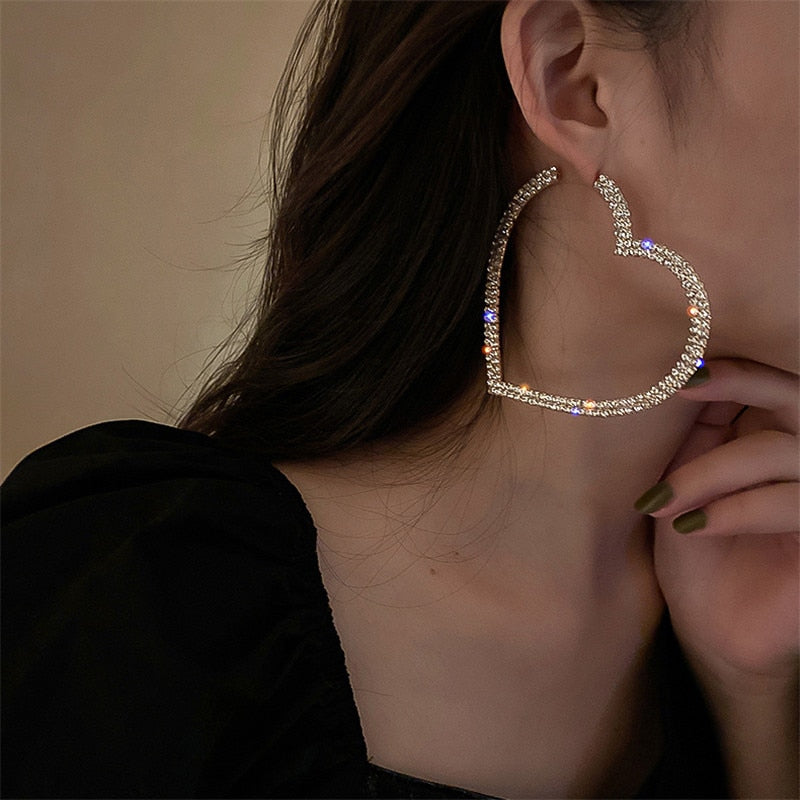 Heart Hoop Earrings