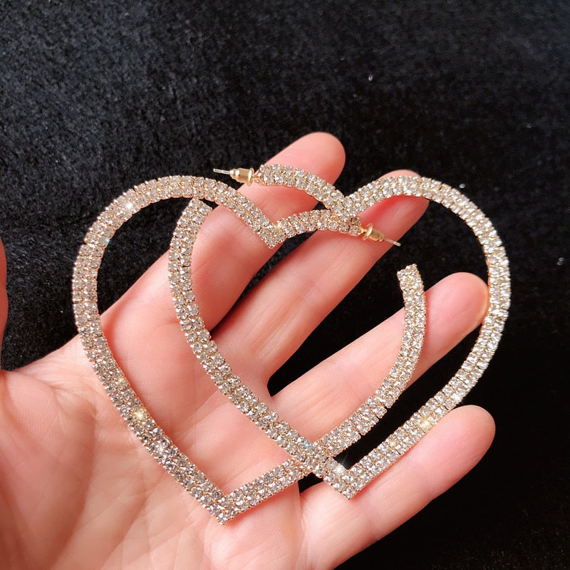 Heart Hoop Earrings