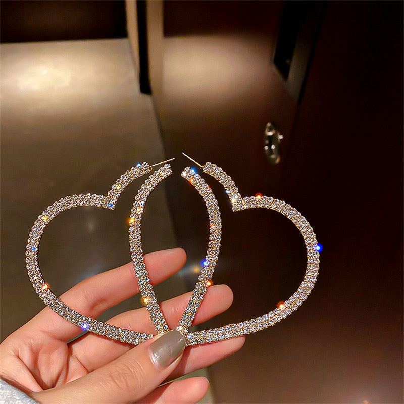 Heart Hoop Earrings