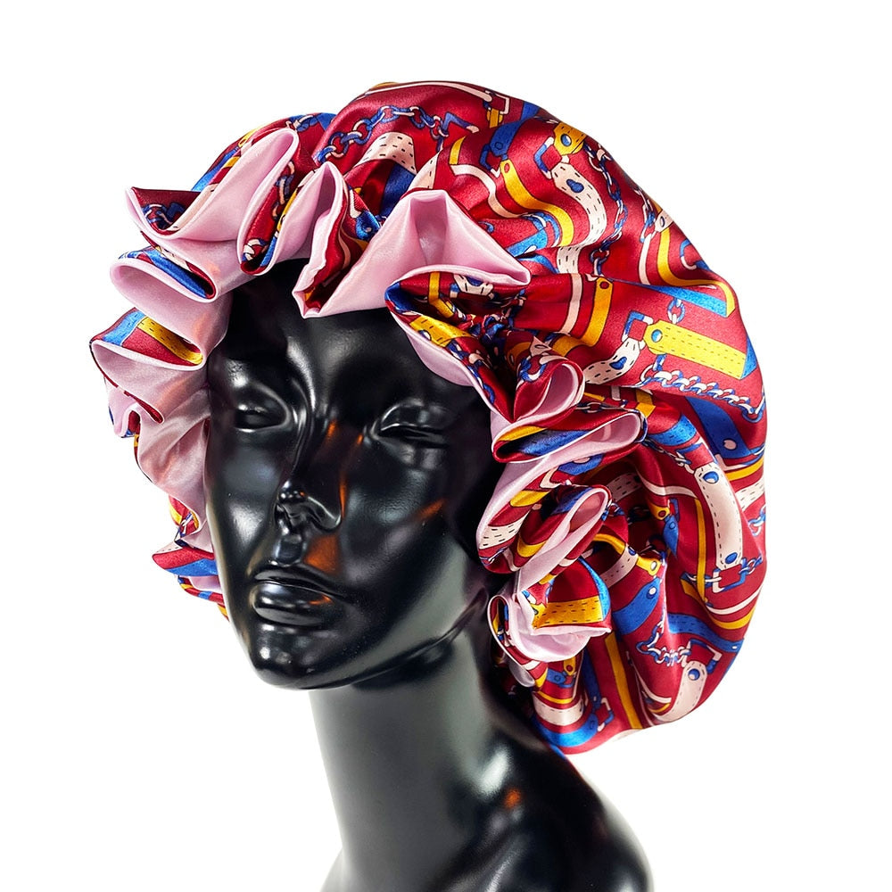 Double Layer Silk Bonnet