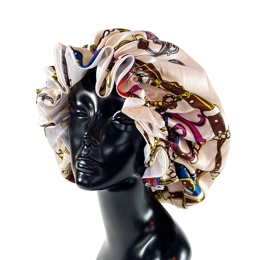 Double Layer Silk Bonnet