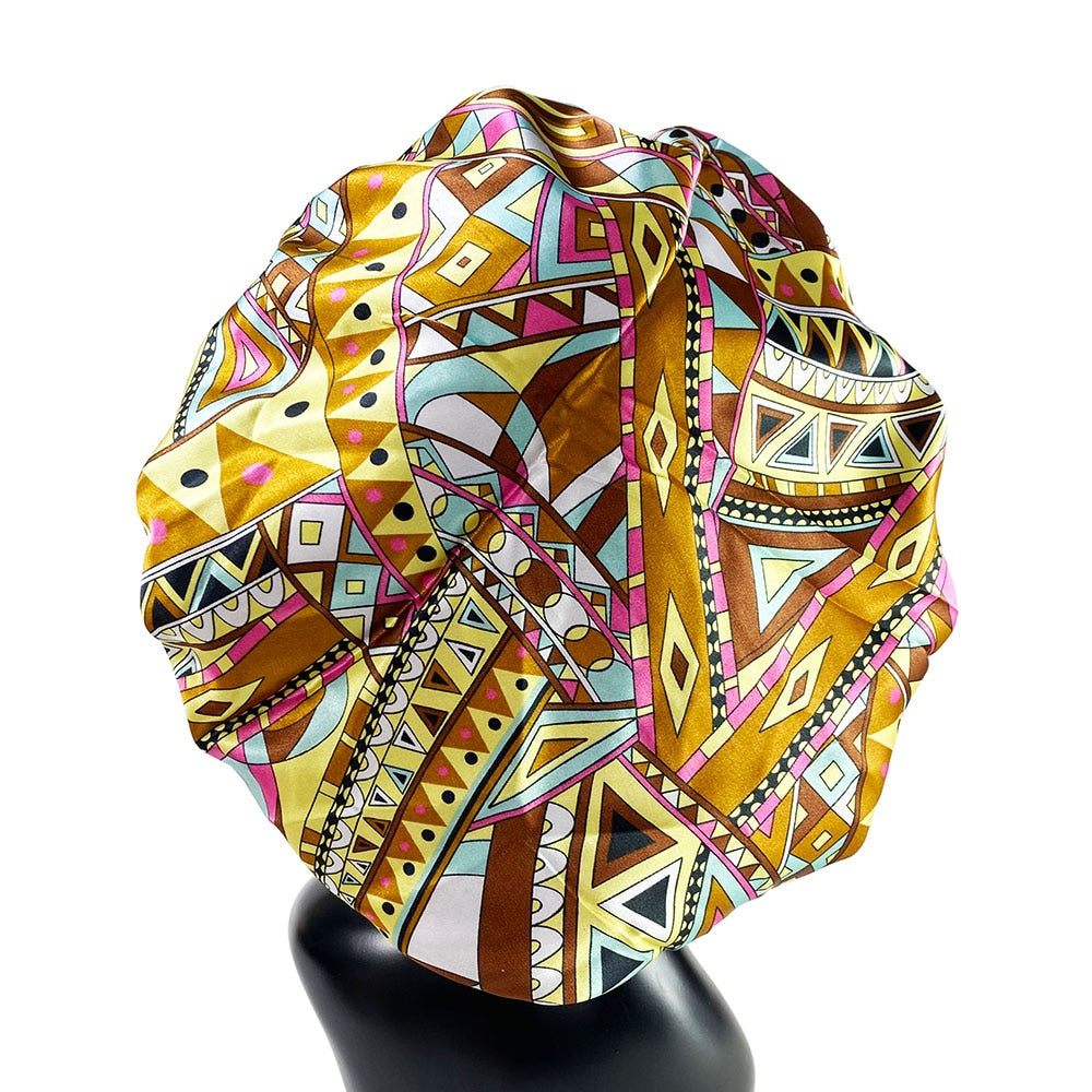 Double Layer Silk Bonnet